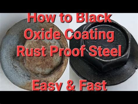 is black oxide rust proof